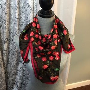 Louis Vuitton vintage cherry pattern scarf 🧣